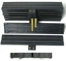 6pc Aurora T-Jet Slot Car 9" Terminal Single Lane Straight Magnetic! Track 1538 - $23.99