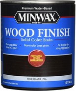 Minwax 10851 True Black Wood Finish Water-Based Solid Color Stain 1 Quart - $25.38 CAD