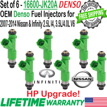 OEM Denso HP Upgrade 6 Pack Fuel Injectors For 2008-2012 Infinity EX35 3.5L V6 - £97.72 GBP