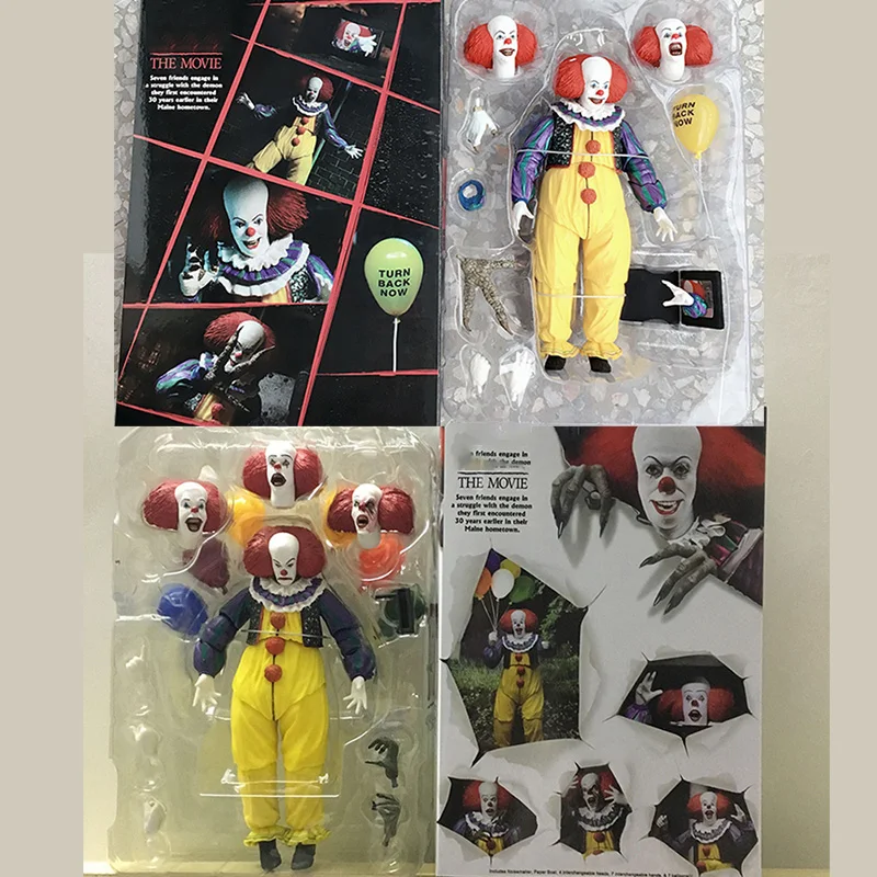 NECA Figure Pennywise Joker Action Figure Stephen King Clown Model Toys - £33.15 GBP+