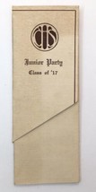 East High School Minneapolis MN Junior Party Class of 1917 Fold Out Card - $10.00