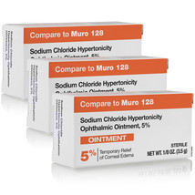 Sodium Chloride Hypertonicity Ophthalmic Ointment, 5% | 3.5 gm - 3 Pack - $50.95