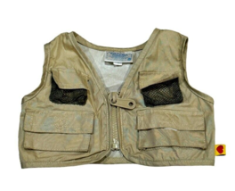 Build a Bear Safari Fishing Utility Vest Hunting Outdoor BAB Clothing Ac... - $6.79