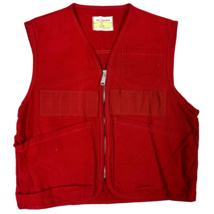 VTG 1950s The Hunter Men’s Red Canvas Hunting Vest Made in Japan Simco Z... - $2,470.00 MXN