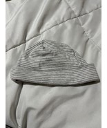 Nordstrom Baby Beanie Cap Hat Gray And White Stripes One Size - €2,12 EUR