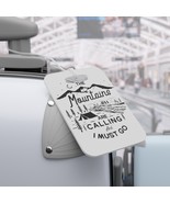 Mountain Adventure Luggage Tags - Double-Sided, Glossy Durable Plastic, ... - £17.81 GBP
