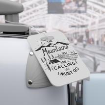 Mountain Adventure Luggage Tags - Double-Sided, Glossy Durable Plastic, ... - £17.77 GBP