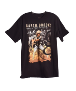 Garth Brooks World Tour 2014 Concert Black T-Shirt Hanes Beefy Size Medium - €12,71 EUR