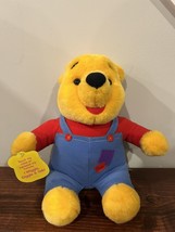 Disney Winnie The Pooh Plush Hug &#39;N Wiggle Kids Toy Mattel Tested Vintage 90s - £15.52 GBP