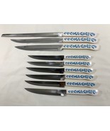 Vintage Corning Ware Cornflower Stake Knife set + Bread &amp; 2 Other large ... - $1,366.75 MXN