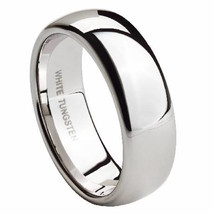 Classic Men&#39;s Tungsten Wedding Band, 8mm Comfort Fit Wedding Ring - £21.98 GBP