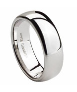 Classic Men&#39;s Tungsten Wedding Band, 8mm Comfort Fit Wedding Ring - £21.50 GBP
