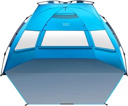 OutdoorMaster Pop Up Beach Tent for 4 Person - Easy Setup and Portable Beach - £52.74 GBP