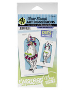 Llama Twister Stamp &amp; Die Set. Art Impressions. Card Making. CLEARANCE - $6.83 CAD