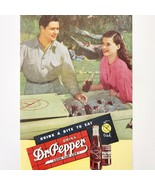 1947 Dr Pepper Soda Advertisement Pop Drink A Bite To Eat Vintage DWJJ23 - $24.99
