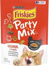 Friskies Party Mix Original Crunch - Chicken, Liver, Turkey Cat Treats -... - £9.38 GBP