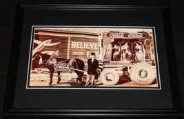 Vintage Coca Cola Horse &amp; Buggy Framed 11x14 Poster Display Official Repro - £27.65 GBP