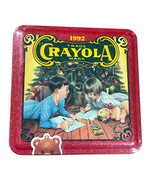 1992 Crayola Collectible Holiday Tin With Crayons &amp; Coloring Pages New - $26.20 CAD