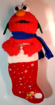 22&quot; Kurt Adler Sesame Street Plush Elmo Character Christmas Stocking - $12.86