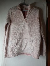 Fleece 1X Pink Pullover 1/4 zip henley long sleeve top Just be - $223.43 MXN