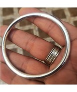 Pure Silver Jointless Men&#39;s solid Kara Bangle Bracelet - $3,372.55 MXN+