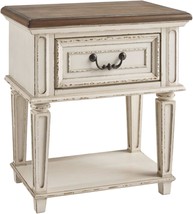 Traditional Cottage 1 Drawer Nightstand With Dovetail Construction And Open - $176.98