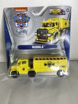 Paw Patrol Big Truck Pups Rubble Rescue Rig Vehicle True Metal Toy Yello... - £15.69 GBP