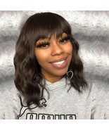 FORFEELS ELEGANT dark brown CURVY/BANGS WIG NEW #4 - $10.88
