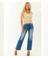 Risen Medium Wash Wide Leg High Rise Jeans 11 13 30 32 - €30,89 EUR