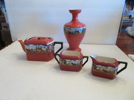 Rare Find Lancaster and Son (L&amp;Sons LTD) Tea or Coffee Set with Coach and Horses - £74.56 GBP