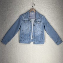 Lc Lauren Conrad Stretch Denim Button Down Jacket Misses Size Xs - £21.79 GBP