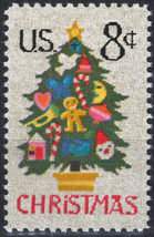 ZAYIX - 1973 US 1508 MNH Christmas Tree - Santa - Candy - Birds 021823-S23M - £1.20 GBP