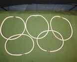 5 QTY BUNGEE CORD CORDS MINIATURE RING ELASTIC TIES  7 INCH ROUND SECURE - $13.46