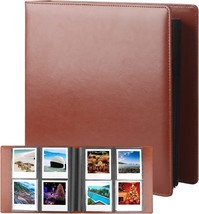 192 Pockets Photo Album For Fujifilm Instax Wide 300 Camera, Polaroid 600, Brown - £28.52 GBP