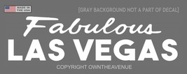 Fabulous Las Vegas Nevada NV Love Car Decal Sticker 5&quot; White - £3.97 GBP