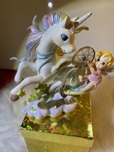 VTG Follow Your Rainbow Dreams Magical Catch A Dream Catcher Figurine Baby Angel - £31.96 GBP