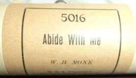 QRS Abide With Me with Box Player Piano Roll 5016 - $8.90