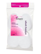 Swisspers Reusable Exfoliating Cotton Cleansing Sponges, Pack of 4 - £5.49 GBP