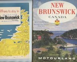 New Brunswick Canada Motourland and Where to Stay Booklets 1950&#39;s - £21.92 GBP