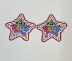 Girl Scouts Patch 2019 Cookie Rally Star Patch LOT 2 - £4.26 GBP