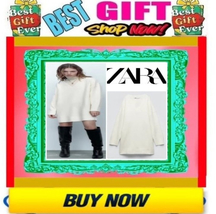 ✅??⚡Sale⚡?Zara Designer Knit Dress Sweater Tunic Dress???Buy Now?⬇️ - £38.54 GBP