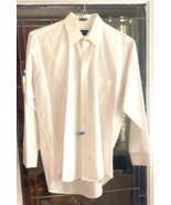 Manhattan Shirtmakers Mens White Bussiness Button Down Long Slvs Sz. 16 ... - $334.22 MXN
