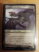 Voracious Fell Beast Magic The Gathering Lord Of The Rings MTG 113 Black... - $2.35
