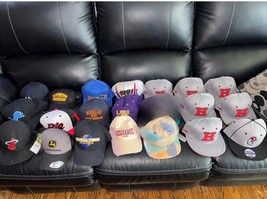 Bundle Of 20 SnapBack Fitted Hats Some New With Tags - $60.30