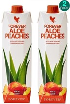 Aloe Vera Peaches Juice Nectar Immune Support Digestion All Natural 2 Pack - $38.48