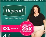 Depend Fresh Protection  Incontinence Underwear for Women , XXL, 42 CT O... - €26,60 EUR