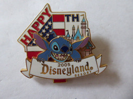 Disney Trading Pins 39539     DLR - Stitch - Happy 4th of July 2005 - £14.84 GBP