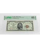 1929 Nacional Dallas Fr# 1850-K (Ka Bloque) Graduado Por PMG Joya UNC 65 Sn - €678,04 EUR