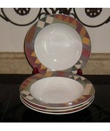 4pc Studio Nova Palm Desert 8.25&quot; Rimmed Soup/Cereal Bowl Y2216 - Southw... - €34,09 EUR