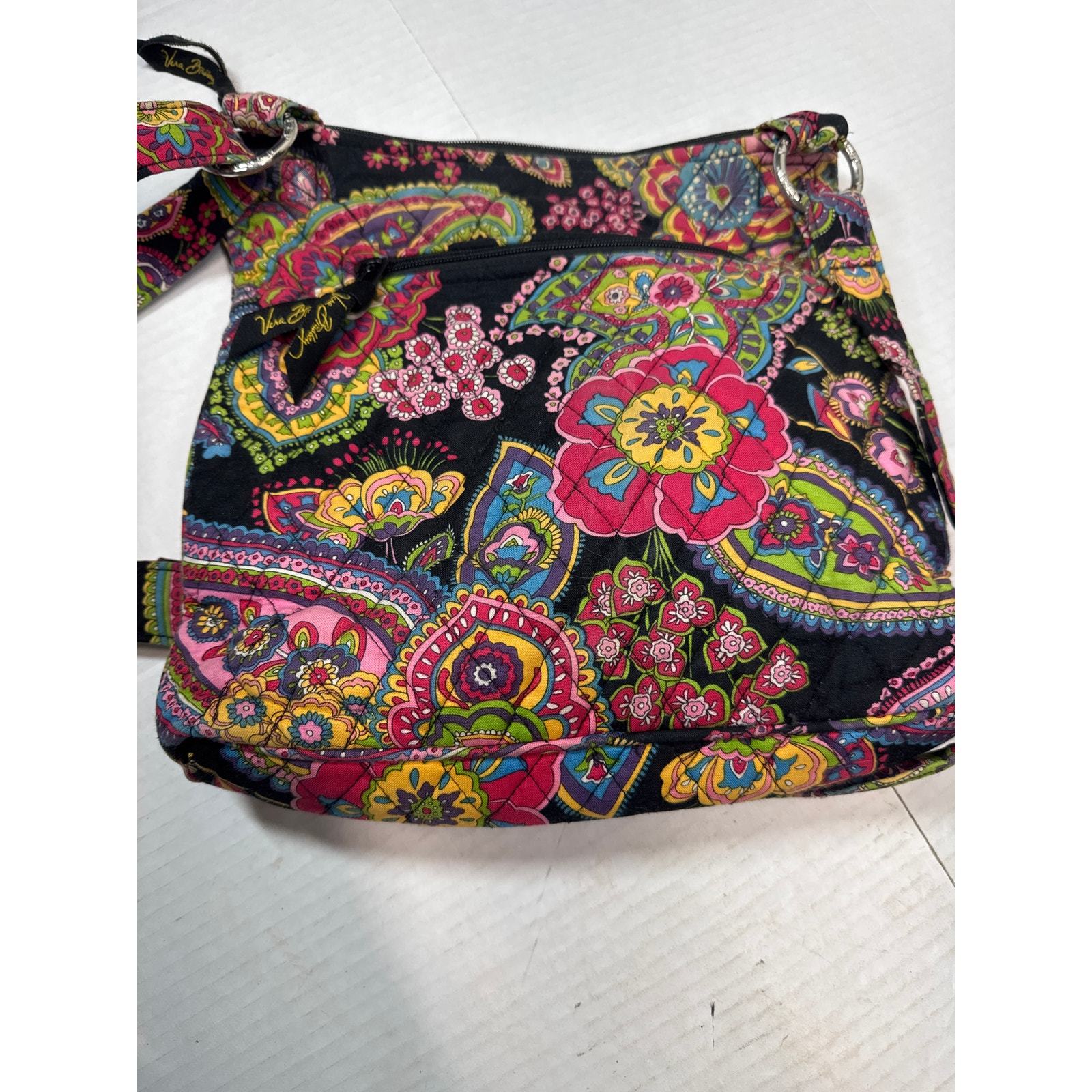 Vera Bradley Symphony In Hue Hipster Crossbody Quilted Paisley Cotton Canvas Bag Item image 4
